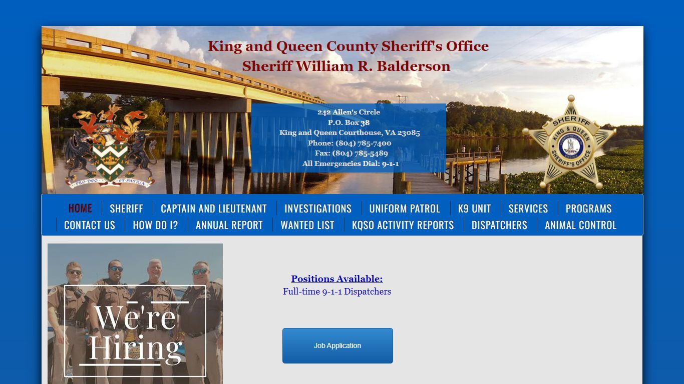 King and Queen County Sheriff's Office - Law Enforcement